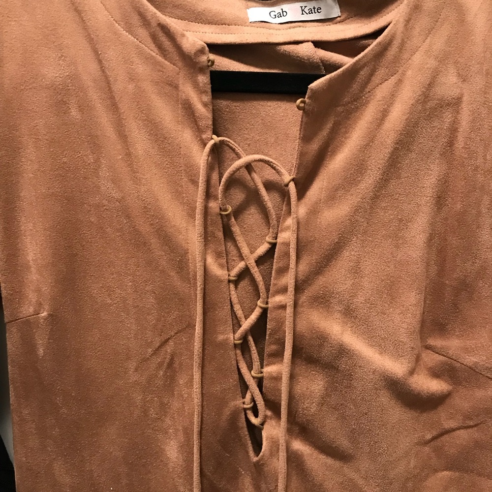 Gab and Kate Suede dress